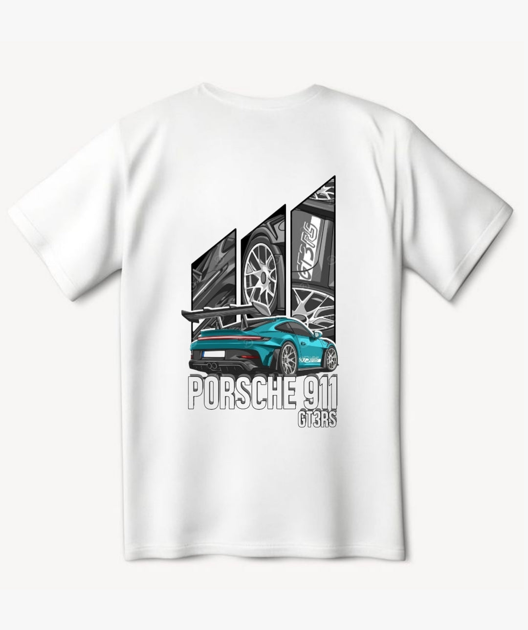 Porsche 911 Merchandise T-Shirt - Short Sleeve Design