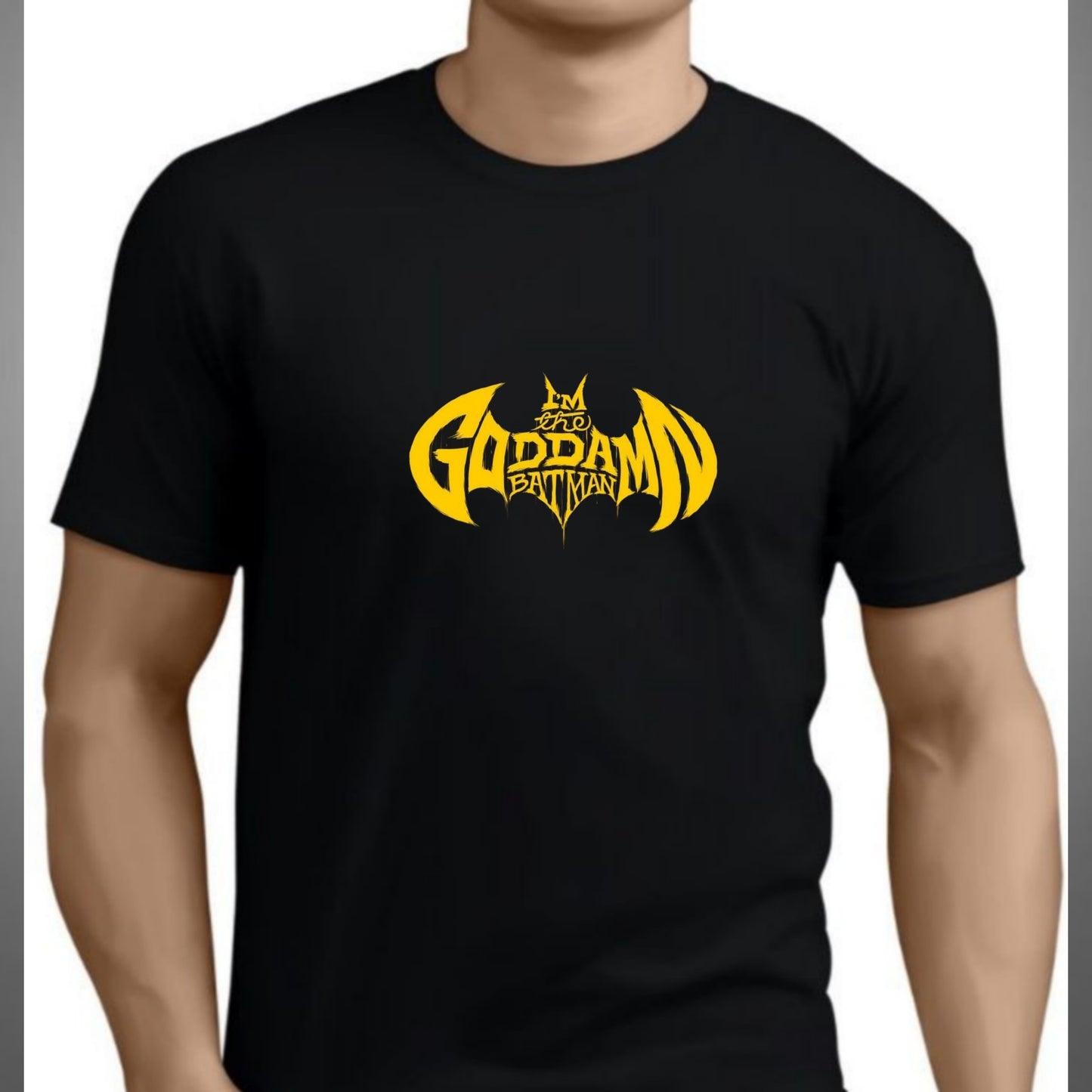 Batman T-shirt with Printed Short Sleeves
