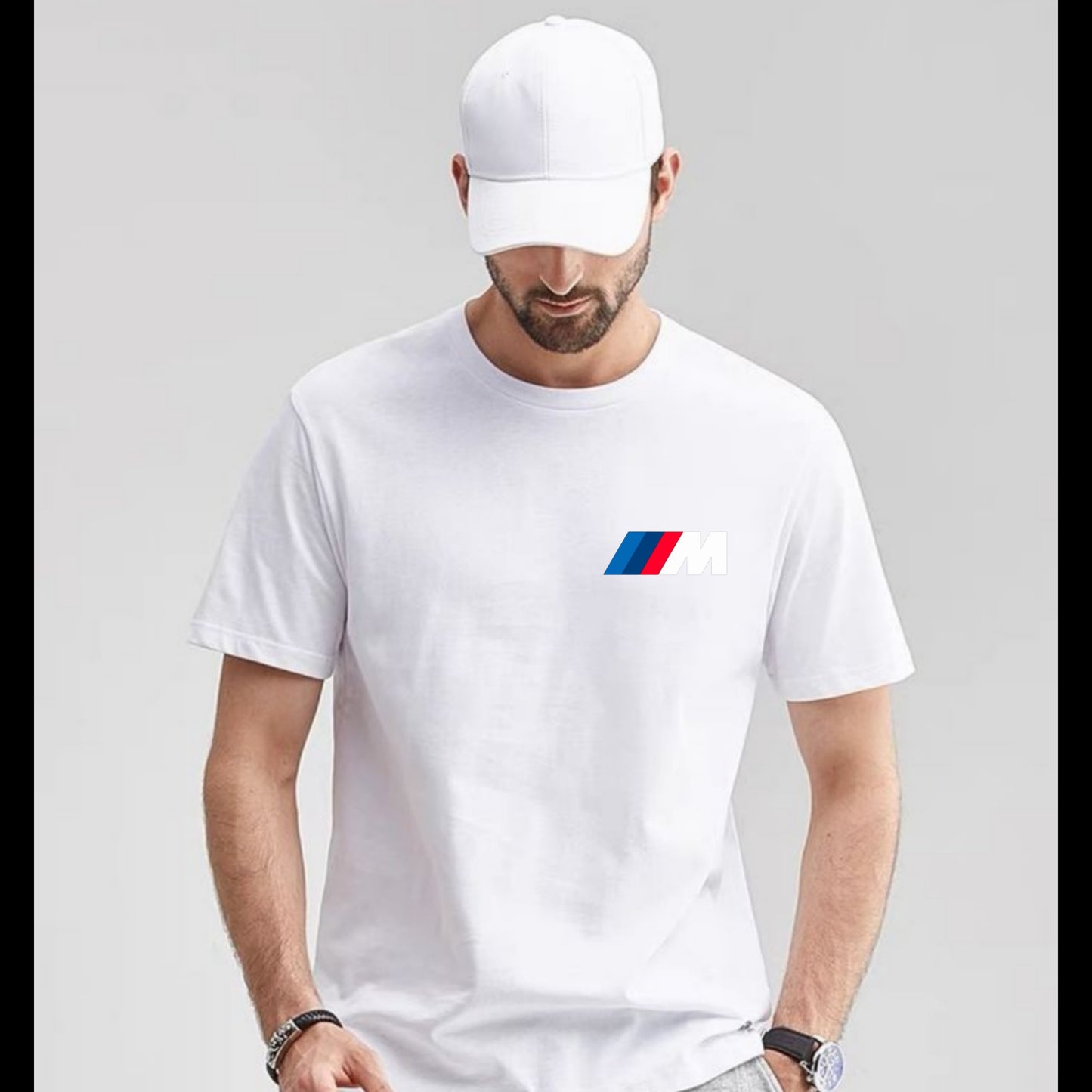 BMW Motorsports T-shirt with Official Logo Short Sleeve Tee
