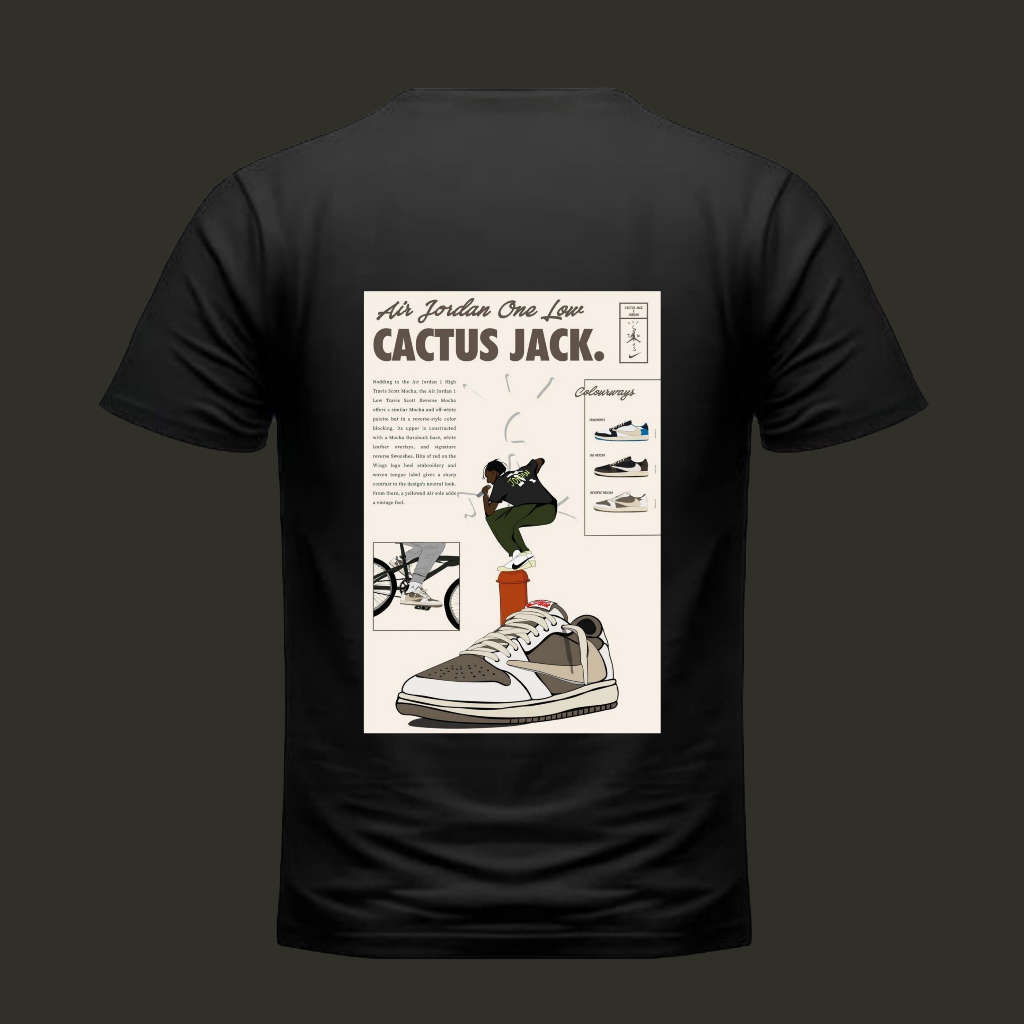 Cactus Jack T-Shirt - Travis Scott Official Style Short Sleeve Tee