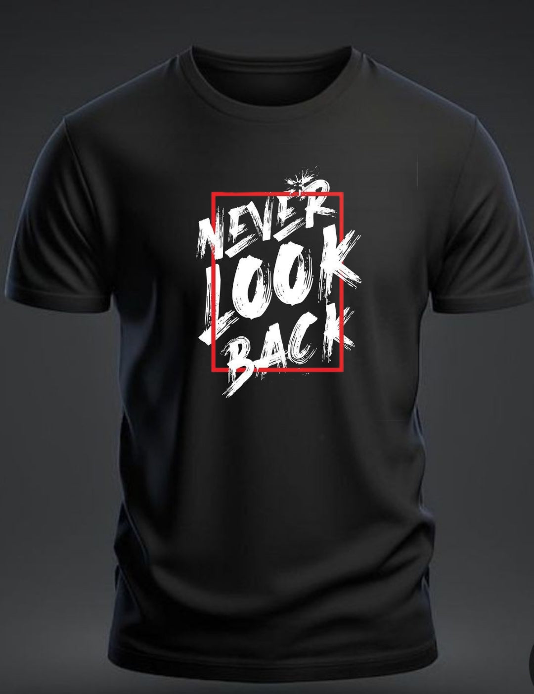 Never look back printed tees