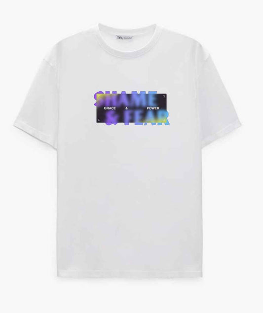 Blur Effect Short Sleeve