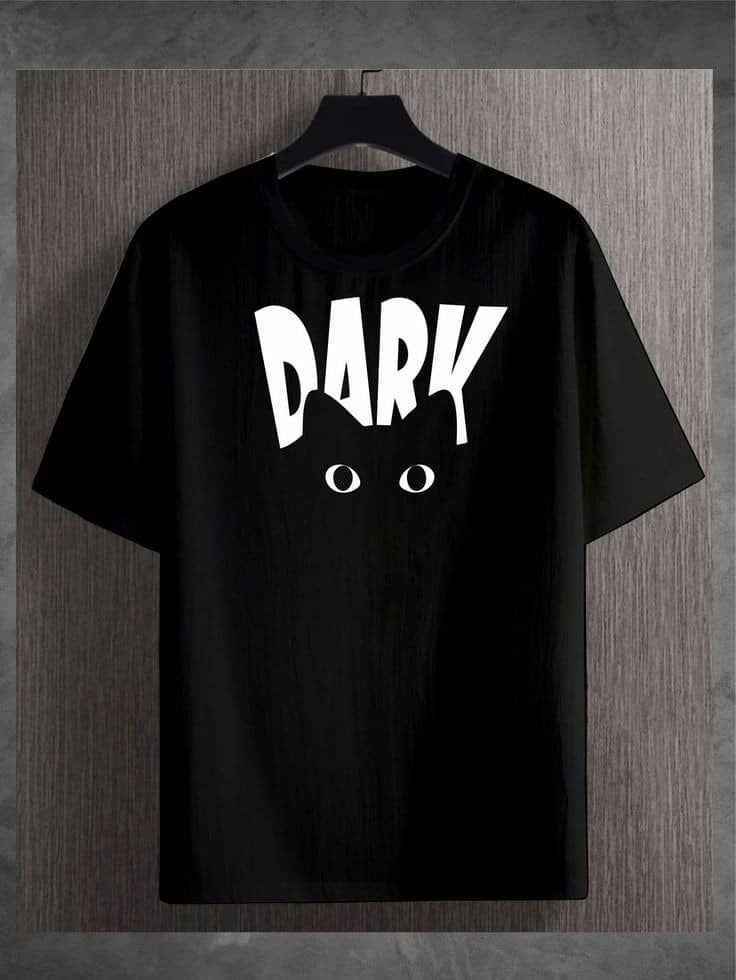 Dark Yellow Printed T-Shirt