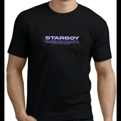 Weeknd Starboy T-Shirt Short Sleeve T-Shirt for Fans