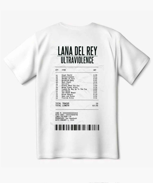Lana Del Rey Songs Playlist Exclusive T-Shirt
