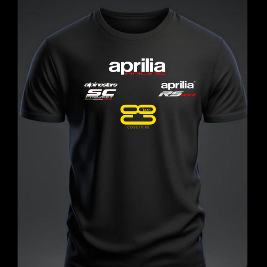 OFFICIAL STYLE APRILIA 457 T-SHIRT - Customizable Instagram Handle Available